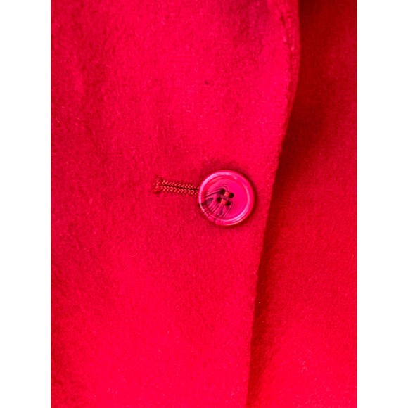 L.L. BEAN Women's Red Vintage Wool/Cashmere Blend Single Button Blazer Size 14R - Picture 5 of 10